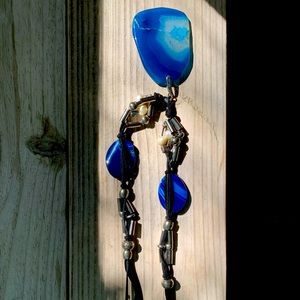 Blue stone necklace. 13”